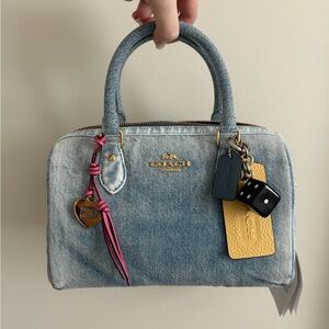 Coach Loved Demin Medium Rowan Satchel